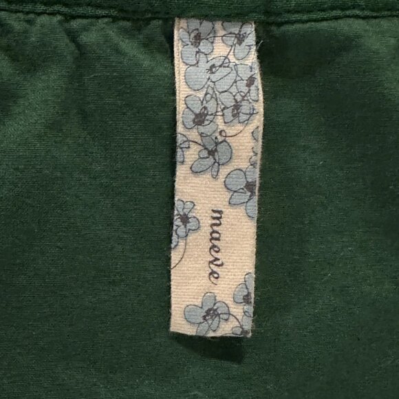 Anthropologie Maeve Gathered Together Sleeveless Tier Dress - Green - 8 -Worn 1X - Picture 13 of 16